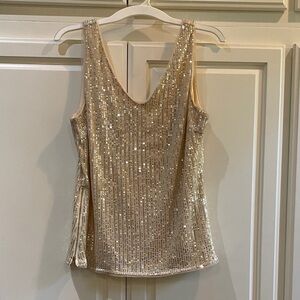 Grace Karin Sparkling Gold Sequin Tank Top